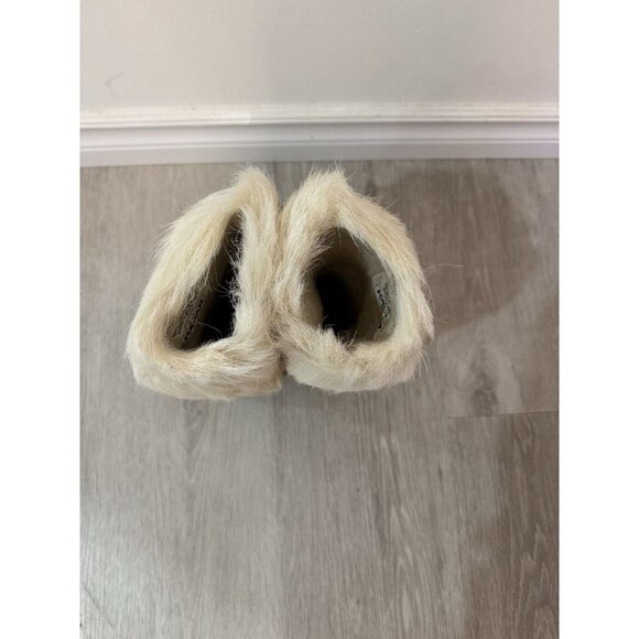 PAJAR Gorgeous Girl's Winter Boots WHITE Fur Trimmed Italian Wool - Picture 16 of 16